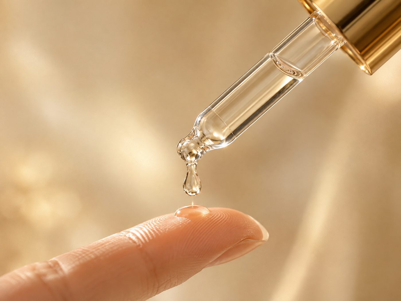 Serum dropper close-up