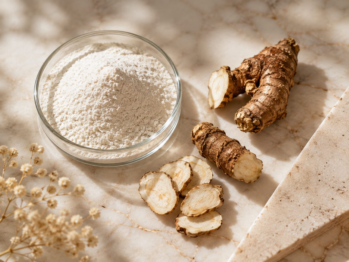 Niacinamide and kojic root ingredients